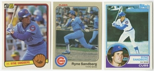 1983 Topps, Donruss and Fleer Ryne Sandberg Rookie Cards Collection (81)